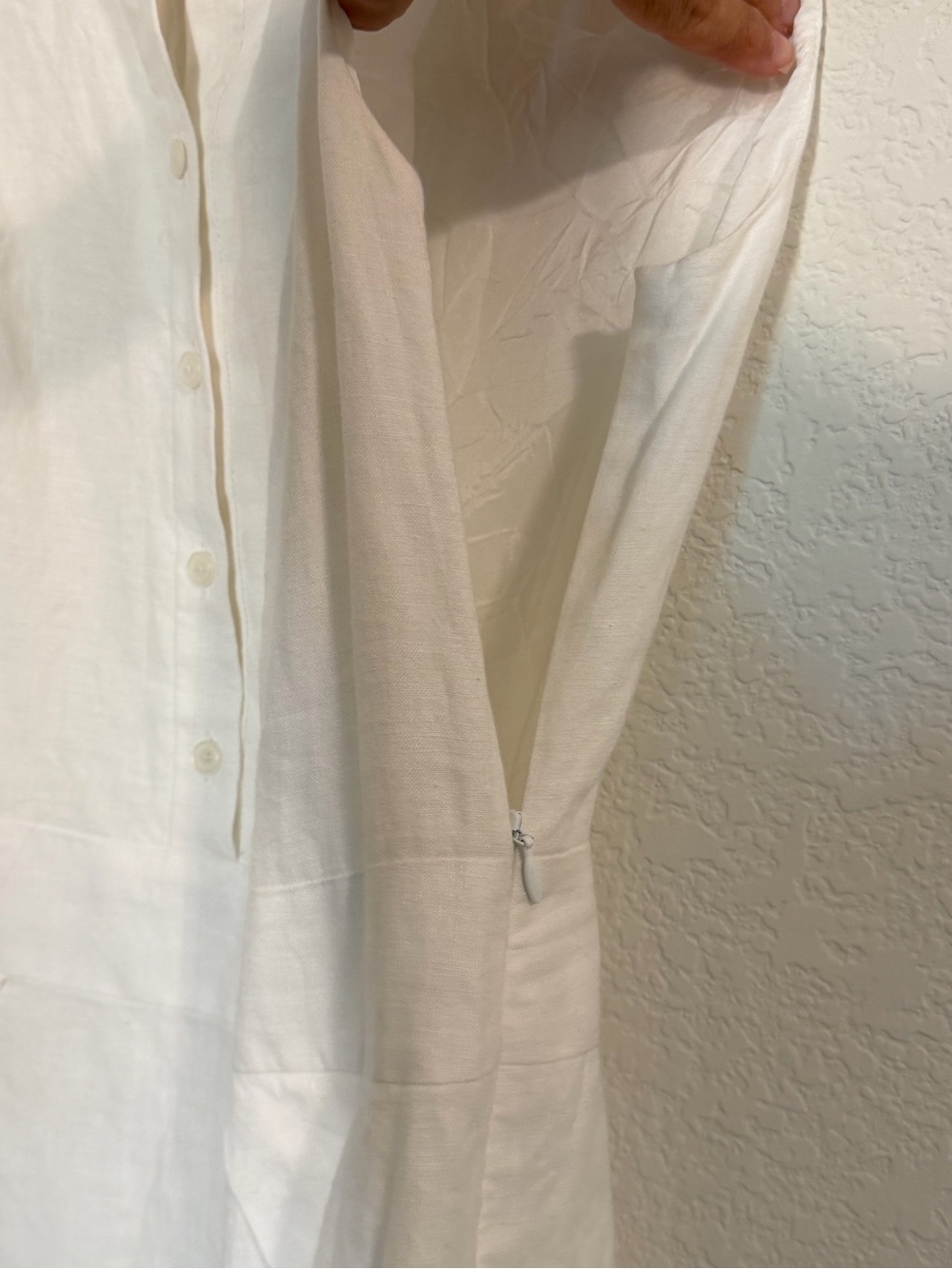Brooks Brothers linen sleeveless collared shirt dress - Picture 4 of 8